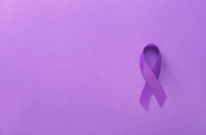 intimate partner violence survivors purple ribbon