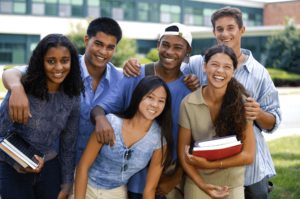 a group of happy teens after one of them had teen therapy in Simi Valley, ca for not being accepted by their parents